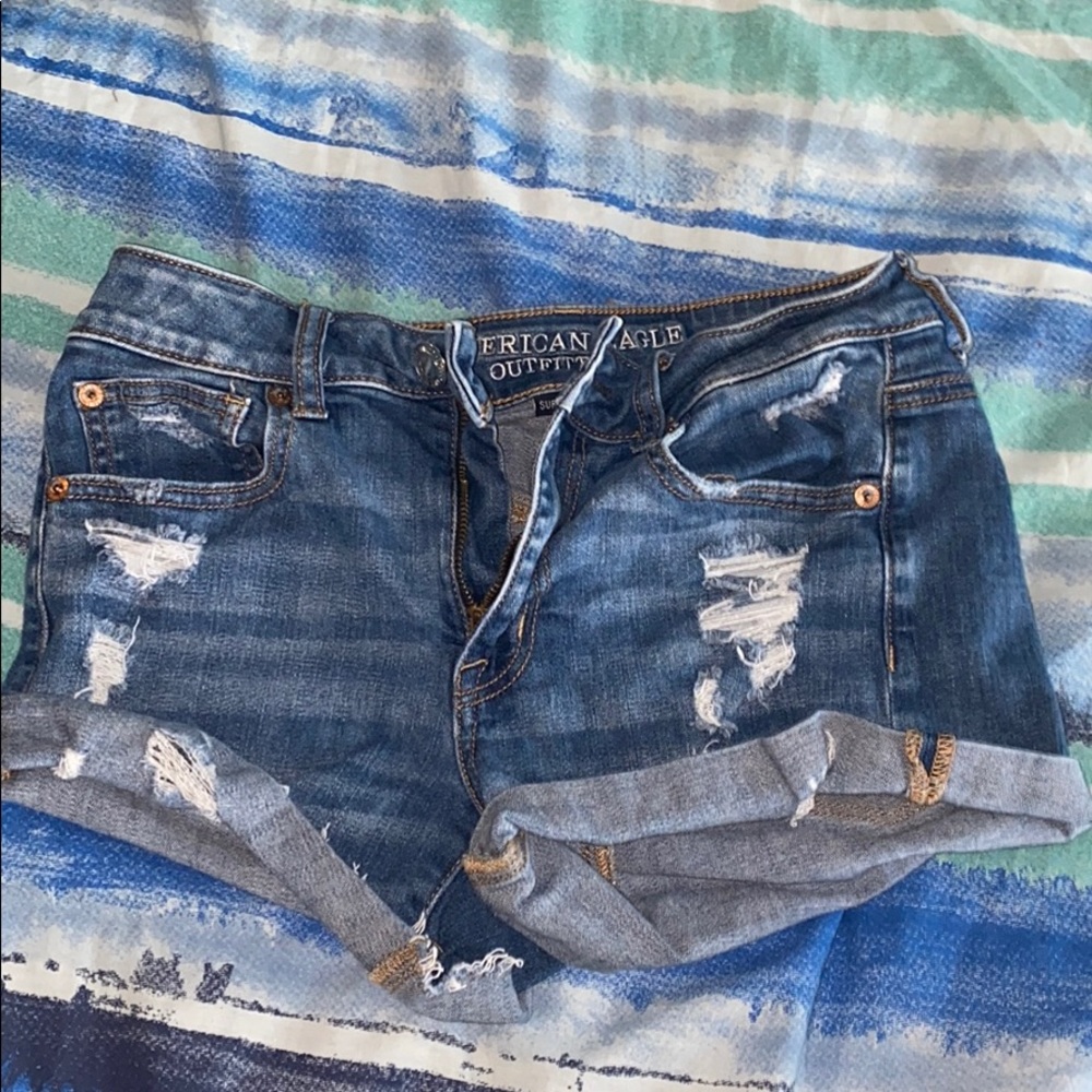 American Eagle High Waisted Denim Shorts (Women’s)